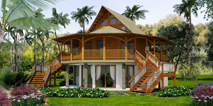 Bamboo Living Pacific Queen Bamboo Living Bamboo House Exterior Pacific Queen